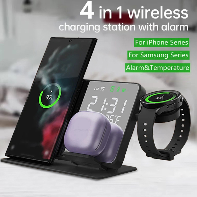 Smartwatch Ac - شاحن لاسلكي ساعة منبه حامل سريع