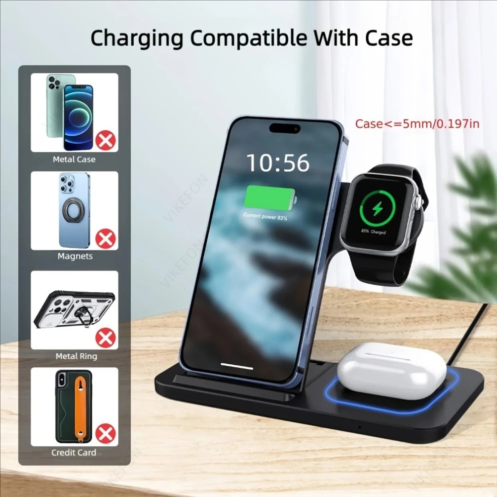 محطة شحن لاسلكية قابلة للطي 3  - مراجعة Smartwatch Ac وسعره