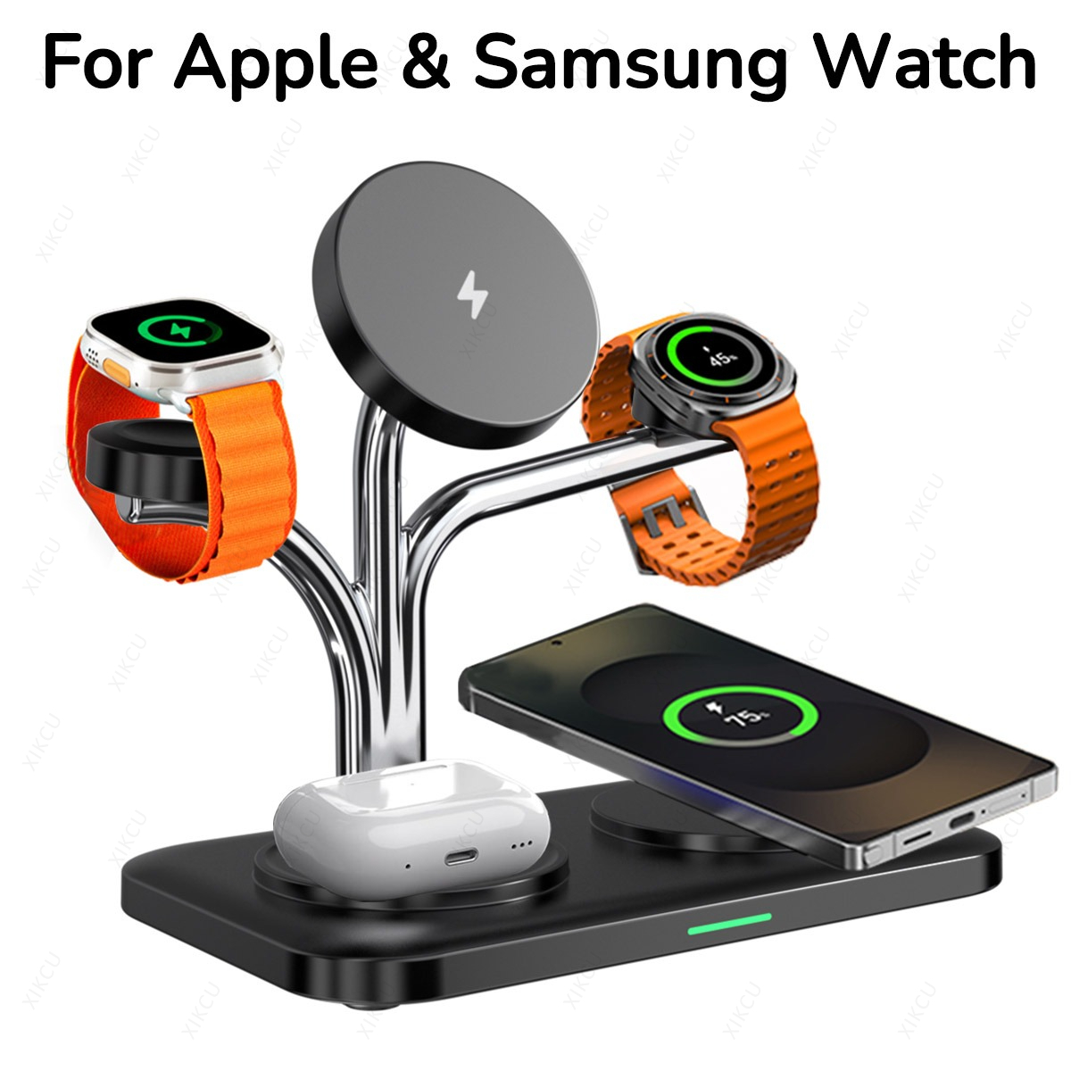 شاحن لاسلكي مغناطيسي 5 في 1 ها - مراجعة Smartwatch Ac وسعره