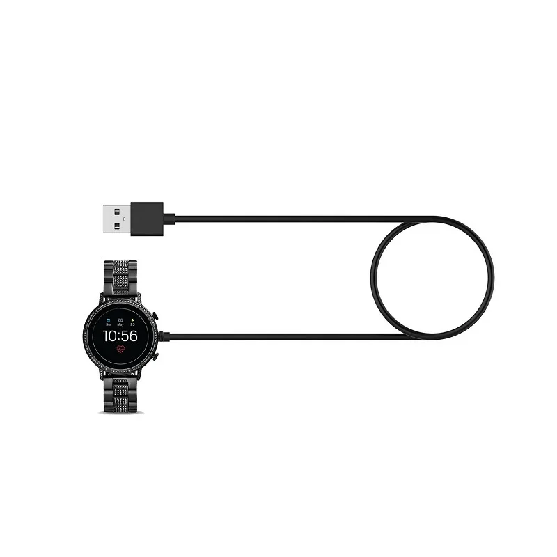 كابل شحن USB بطول 1 متر لساعة  - مراجعة Fossil Smartwatch Accessories وسعره